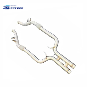 ท่อลงเทอร์โบประสิทธิภาพสูงสำหรับ Mercedes-Benz S400 S500 W222 M256 3.0T ผลิตจากสแตนเลส 304 พร้อมแผ่นกันความร้อน - Product Image 3