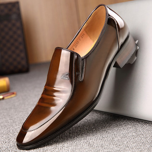 2026 <b>Block</b> Embroidered Men's Shoes British Style Chunky Sole Business Formal Casual Shoes - Product Image 6