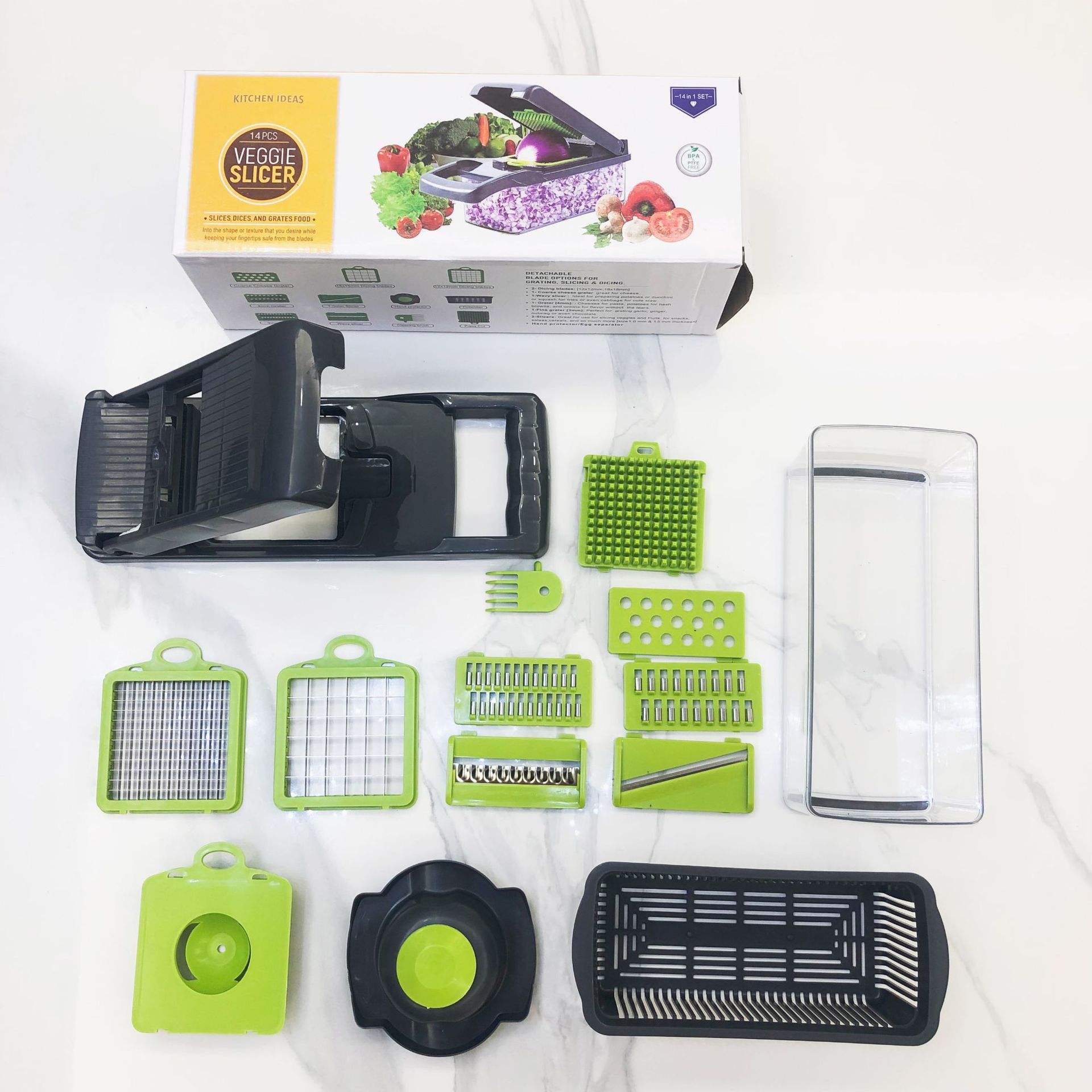 14 pieces [square+11 knife]