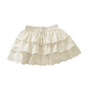 Girls Princess Dress Cap Sleeve Breathable Summer Cake Skirt Dress For Toddler Baby Girl Fashionable White Layered Dress - Product Image 5