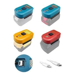 <span class=keywords><strong>Cargador</strong></span> Convertidor para Baterías de Iones de Litio de 18V <span class=keywords><strong>Makita</strong></span>/Bosch/Milwaukee/Dewalt, Entrada y Salida USB Tipo-C, <span class=keywords><strong>Cargador</strong></span> de Repuesto - Product Image 2