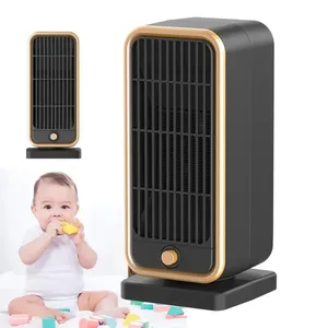 Amazon Hot Electric Room Heater Fast Heat Electric Heater Heating Furnace PTC Fan Heater with Remote Home Black Color Box OEM