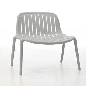 Modern Style Plastic Outdoor Garden Patio Occasional Designer Chairs PP Material