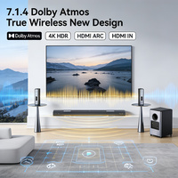 7.1.4 CH Dolby Atmos Soundbar 430W Home Theater System Wireless Subwoofer & Rear Speakers 16 Drivers EARC Wholesale