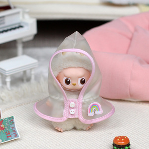 Mini Labubu Doll <b>Raincoat</b> 4.0 <b>Vinyl</b> Keychain Blind Box Clothes Waterproof Poncho Universal Size For Collectibles - Product Image 2