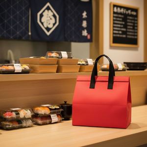 Durable Eco-Friendly Nonwoven Insulated Waterproof Thermal Cooler Tote <b>Bag</b> Custom Cartoon Print Foldable 20-<b>30L</b> Restaurant - Product Image 1