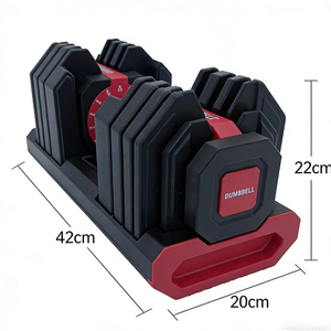 CZFIT Hot Sale High Quality Adjustable Hex Rubber Coated Dumbbell Barbell Home <b>Strength</b> <b>Training</b> Fitness Equipment Set Unisex . - Product Image 3