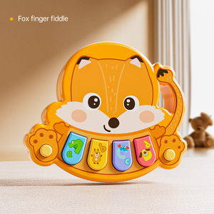 Boîte à musique portable en forme de piano, jouet mignon en forme d'animaux de dessin animé, instrument de percussion en gros - Product Image 2