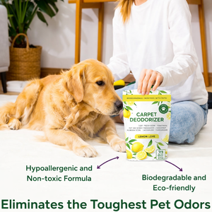 ผงกำจัดกลิ่นสัตว์เลี้ยงสูตรเฉพาะ กลิ่นหอมสดชื่นสำหรับพรม กำจัดกลิ่นได้อย่างมีประสิทธิภาพ กลิ่นเลมอนยูคาลิปตัส ดับกลิ่นอย่างเป็นธรรมชาติ - Product Image 4