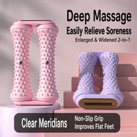 Rouleau de massage des pieds direct usine, entraîneur d'arche plantaire pour fasciite plantaire, rouleau double rangée en forme d'arachide pour pieds plats, vente en gros, personnalisation OEM