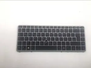 Teclado alemán retroiluminado con marco plateado, nuevo, para <span class=keywords><strong>HP</strong></span> EliteBook 840 G1 850 G1 <span class=keywords><strong>G2</strong></span> <span class=keywords><strong>ZBook</strong></span> <span class=keywords><strong>14</strong></span>, con punto, nuevo, para la marca <span class=keywords><strong>HP</strong></span> - Product Image 2