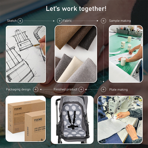 Personalizzabile universale morbido rimovibile passeggino <span class=keywords><strong>per</strong></span> bambini materassino fodera <span class=keywords><strong>per</strong></span> sedile, vestito <span class=keywords><strong>per</strong></span> freddo inverno Non slittamento cuscino <span class=keywords><strong>per</strong></span> <span class=keywords><strong>passeggini</strong></span> - Product Image 4