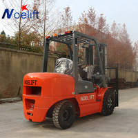Chariot élévateur diesel compact 3 tonnes, entièrement automatique, avec levage hydraulique sans contrainte de poids, chariot élévateur à fourches, chariot de manutention