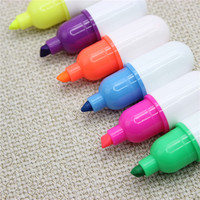 Promotion Mini surligneur stylos mignon dessin animé en forme de pilule marqueur pour étudiants papeterie fournitures de bureau marqueurs colorés