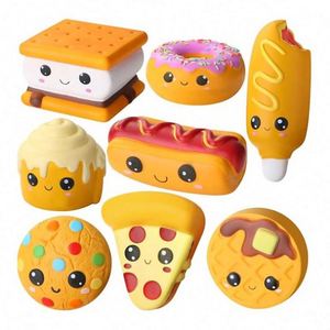 Juego de Juguetes Sensoriales de Pan Tostado Aromático de Calidad Premium, Juguete Realista para Apretar en el Escritorio, Espuma TPR/PU, Antiestrés - Product Image 1