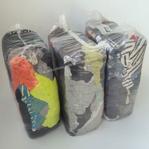 Trapos de limpieza de tela de algodón recuperada, trapos de camiseta de algodón 100% de colores, trapos de limpieza marina. - Product Image 1