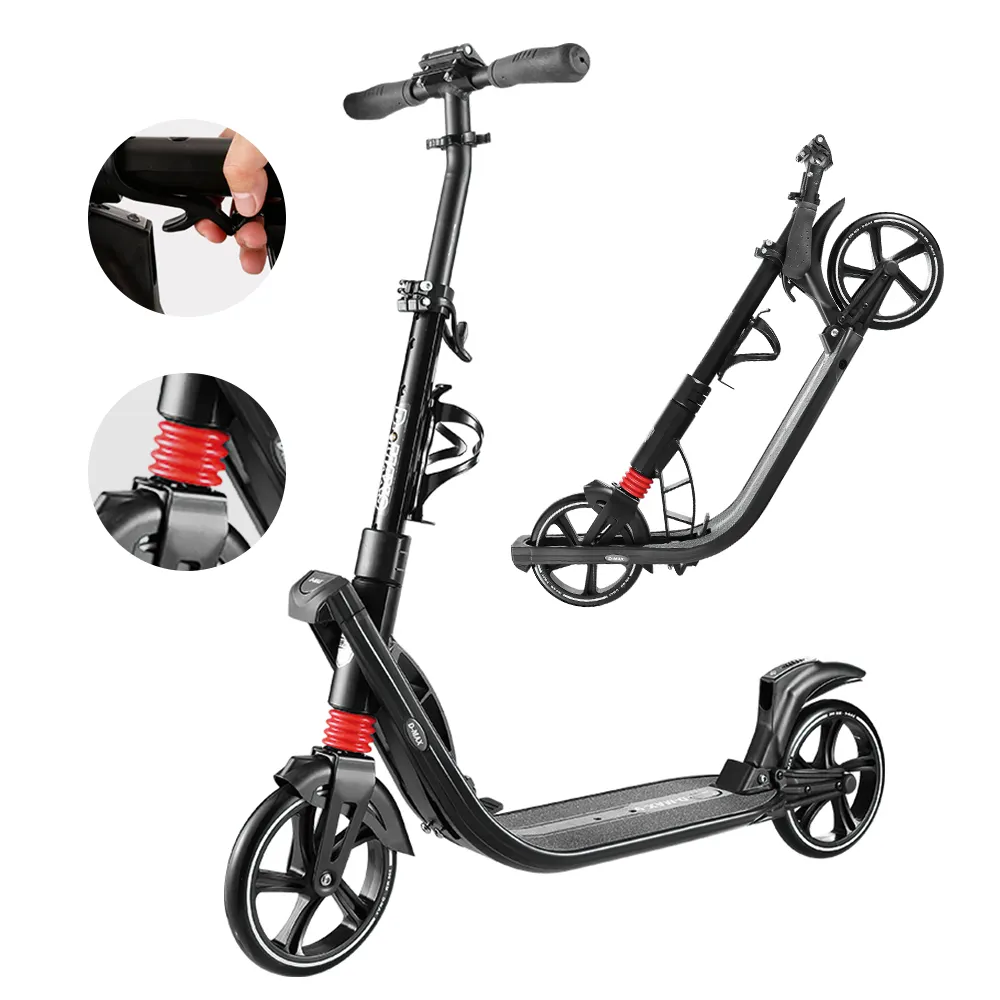 Stad Partner Oxelo Grote <span class=keywords><strong>200Mm</strong></span> 2 Wiel Volwassen Voetpedaal Kick <span class=keywords><strong>Scooter</strong></span>