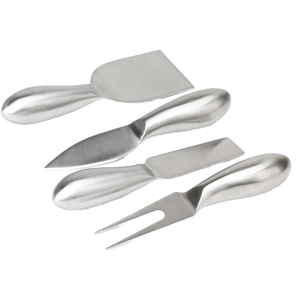 <span class=keywords><strong>Set</strong></span> di <span class=keywords><strong>Coltelli</strong></span> da Chef in Acciaio Inossidabile con Forchetta per Formaggio, <span class=keywords><strong>Pizza</strong></span> e Cheesecake, Design Moderno con Finitura Satinata Ambidestra - Product Image 4