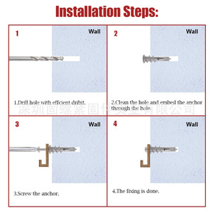 Drywall Anchors 112pcs Zinc Alloy Expansion Screws Set For Gypsum Board Wall Installation - Product Image 4