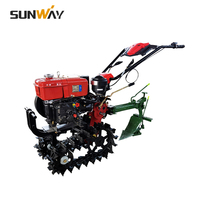 Mini tracteur agricole sur chenilles, petite ferme chinoise, Machine de fabrication de crêtes