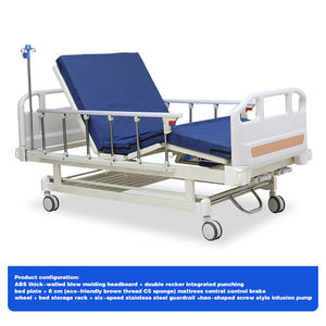 Lit médicalisé manuel réglable en acier inoxydable, simple ou double, moderne, durable, économique, multifonctionnel pour hôpital - Product Image 2