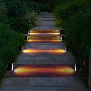 Outdoor Led Solar Deck Stairs Step Lights Home Decor Patio Path Lights Solar Led Garden Lights