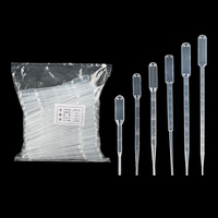 Pipette compte-gouttes jetable en plastique Babbitt avec graduations 0,2 ml 0,5 ml 1 ml 2 ml 3 ml 5 ml 10 ml Épaissie
