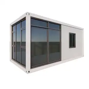 Geprefabriceerde Gebouwen Prefab Modulaire Huizen Moderne Opvouwbare Uitbreidbare Container Casas Huis 20ft 40ft Pre Fab Woningen