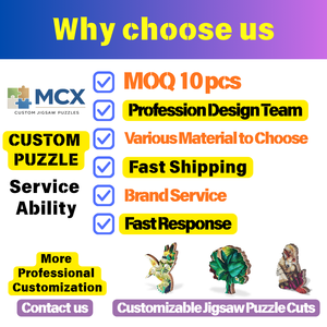 Fabricantes de Rompecabezas Personalizados MCX, Diseño de Logotipo, Rompecabezas 3D, Manualidades, Madera, Papel, Acrílico, MDF/HDF, A3/A4/A5 - Product Image 6