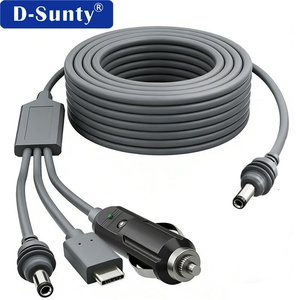 Starlink Mini <b>Power</b> <b>Cable</b> 18AWG Waterproof 3 in 1 <b>DC</b> <b>Power</b> Cord Car Charger <b>Cable</b> 8 Core Solid Copper <b>Cable</b> for Satellite Dish - Product Image 3