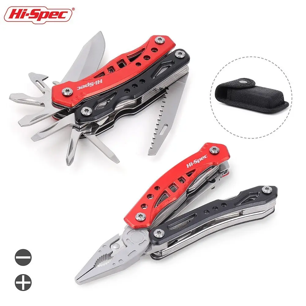 Outdoor Pocket Knife Screwdriver Set Folding Multi Tool Portable Pliers With Pouch