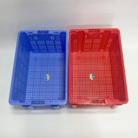 Caisse en plastique empilable PP pour le transport et le stockage de fruits, légumes et fruits de mer pour hôtels