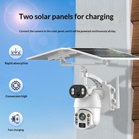 Caméra solaire infrarouge laser 60x zoom avec interphone vocal, alarme, compensation de rétroéclairage, sans fil, double objectif, vision nocturne infrarouge Shenzhen