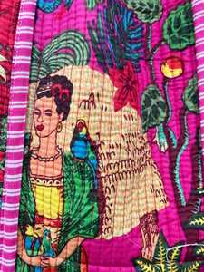 Bolso Tote de Algodón Acolchado con Estampado de Bloques Inspirado en la Herencia, Elegante Bolso de Hombro para Viajes y Compras - Product Image 5