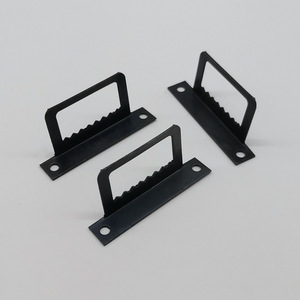 Grand crochet dentelé en forme de L en fer noir pour accrocher des cadres, pour montage mural, présentation d'art décoratif - Product Image 1
