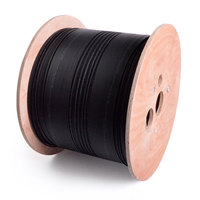 Cable de Fibra Óptica Aéreo Autoportante GYXTC8S en Forma de 8, 2-12 Hilos, para Exteriores, Blindado, con Tubo Central Suelto, Cable de Bajada FTTH
