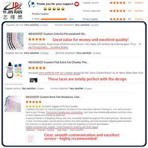 WEGOODZF Cordones Planos Personalizados de una Sola Capa, Anchos y Gruesos de 0.8 cm (5/16 Pulgadas), Adecuados para Zapatillas Deportivas y de Correr - Product Image 6