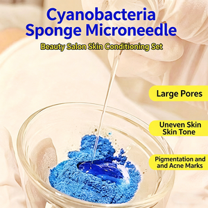 Nouvel ensemble liquide de spicules d'éponge d'algues pour bio-microneedling, sérum <span class=keywords><strong>visage</strong></span> bio avec traitement anti-âge pour les cicatrices d'acné et les taches brunes - Product Image 3