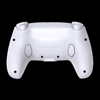 Manette sans fil LED pour PS5, compatible avec PS5 Pro/Slim/PC, double vibration, fonction Turbo, prise audio 3,5 mm