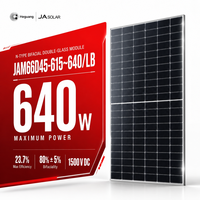 Panneau solaire bifacial double vitrage de type N JA Solar JAM66D45 LB 615W 620W 625W 630W 635W 640W DeepBlue 4.0 Pro – Vente en gros