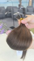 Extensions de cheveux humains vietnamiens 100% Remy, qualité Snail Tip, mèches de cheveux vierges bruts, double trame machine, fixation par fusion, vente en gros