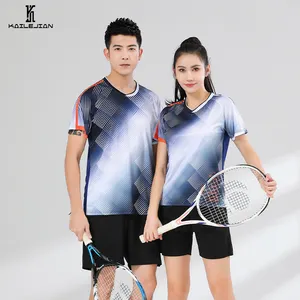 Penjualan Laris Sublimasi Kustom Murah Pakaian Tenis Pria Seragam Mode Pakaian Tenis Uniseks Pakaian Olahraga Bulu Tangkis