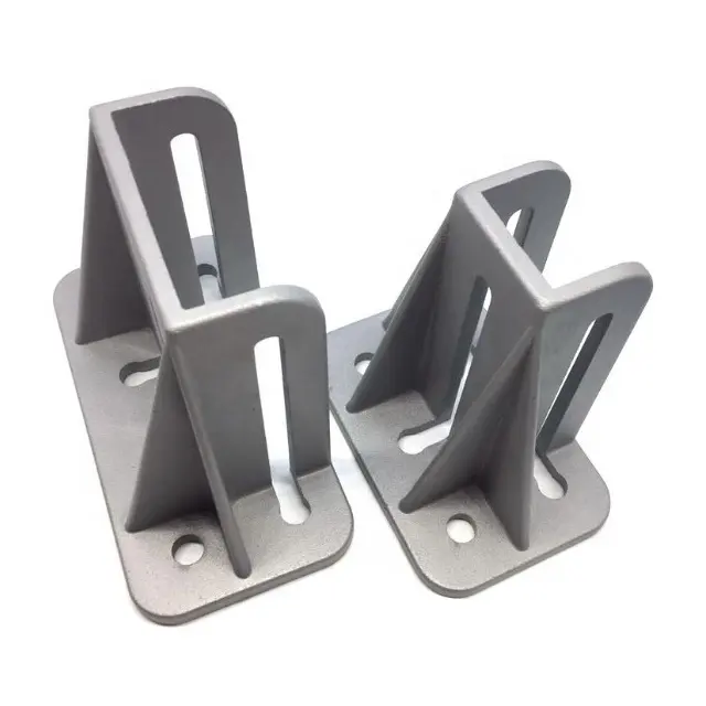 Lega di alluminio 4040 4080 piedini di livellamento quadrati per recinzione Base fissa staffe per piastre di Base per montaggio a pavimento per profilo in alluminio