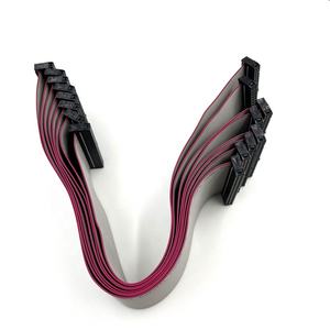 YZCONN 맞춤형 AWG 2651 전선 6 8 12 14 16 20 24 44 50 64 핀 2.54mm 피치 커넥터 회색 IDC 플랫 리본 케이블 - Product Image 3