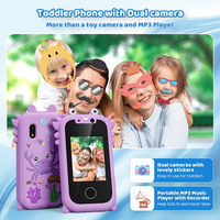 Uitverkoopprijs Kinder Speelgoed Smartphone Mobiele Telefoons Kinder Telefoon Met Touchscreen HD Dubbele Camera Lens voor Kerstcadeau