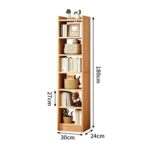 Estantería <span class=keywords><strong>de</strong></span> pie para almacenamiento, mueble <span class=keywords><strong>de</strong></span> almacenamiento sencillo <span class=keywords><strong>de</strong></span> varias capas para sala <span class=keywords><strong>de</strong></span> estar, librero pequeño para espacios estrechos junto al almacenamiento - Product Image 2