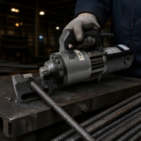 Machine à couper les barres d'armature portable PC-28, outil de coupe de barres d'acier hydraulique électrique 28 mm 2000 W pour la construction