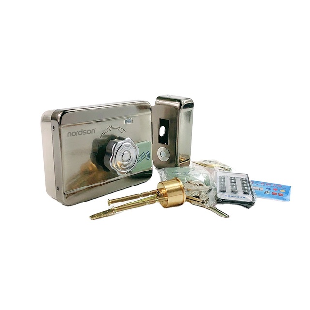 Fail-secure Electromechanical Rfid Gate Door 12v Brass Deadbolt Electric Lock