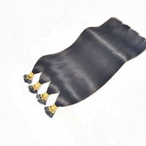 Extensions de cheveux Amygirl Factory personnalisées 100% naturelles Remy double trame pré-collées I-Tip style russe, trame double faite à la machine, permanent inclus - Product Image 2