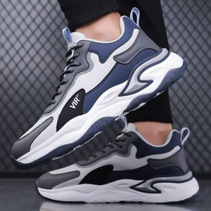 Zapatillas deportivas para correr con suela suave para absorción de impactos, tela ligera y transpirable, diseño con cordones, aptas para uso masculino. - Product Image 5